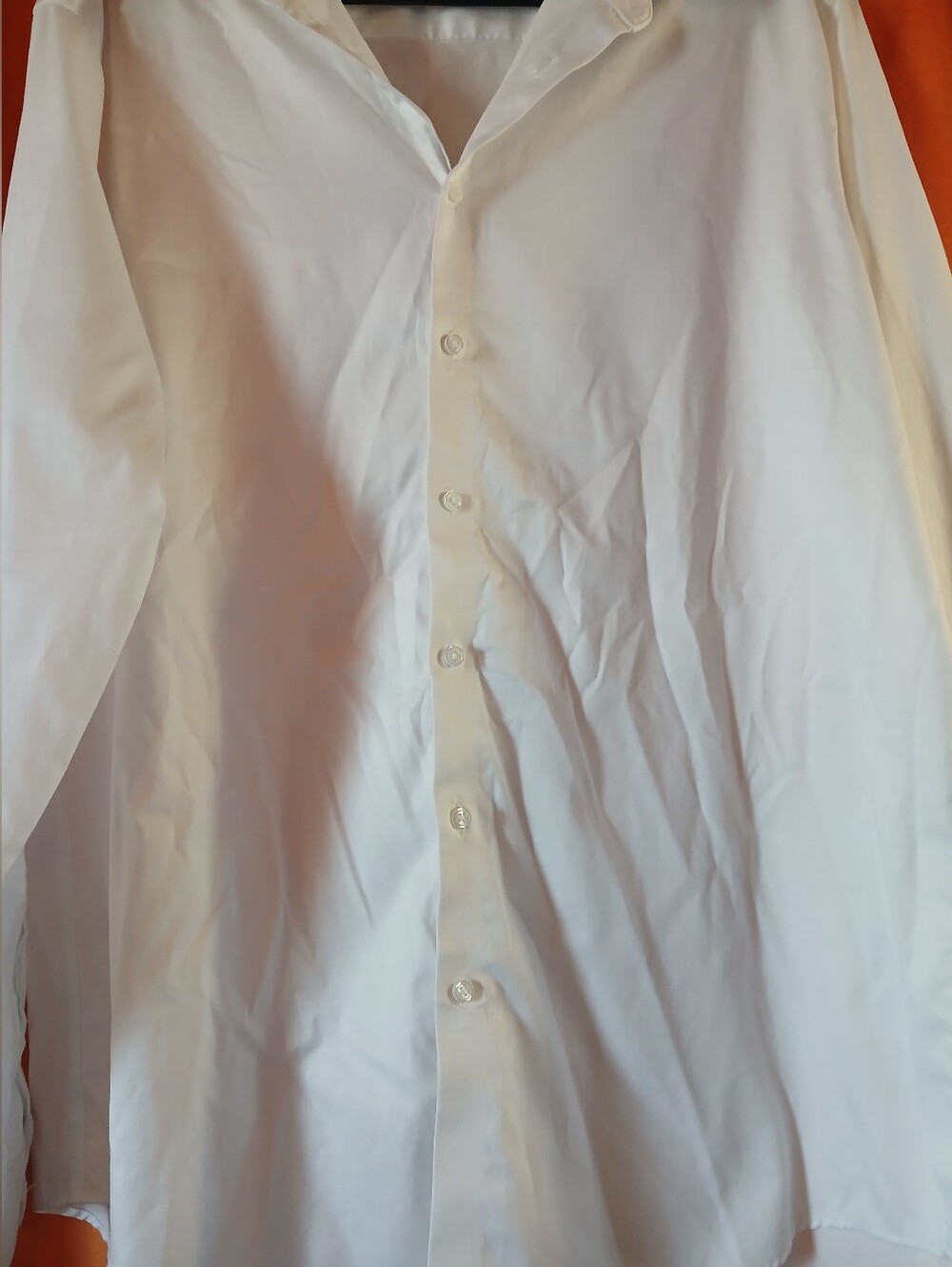 Calvin Klein Men’s White Button-Down Dress Shirt - Picture 3 of 5